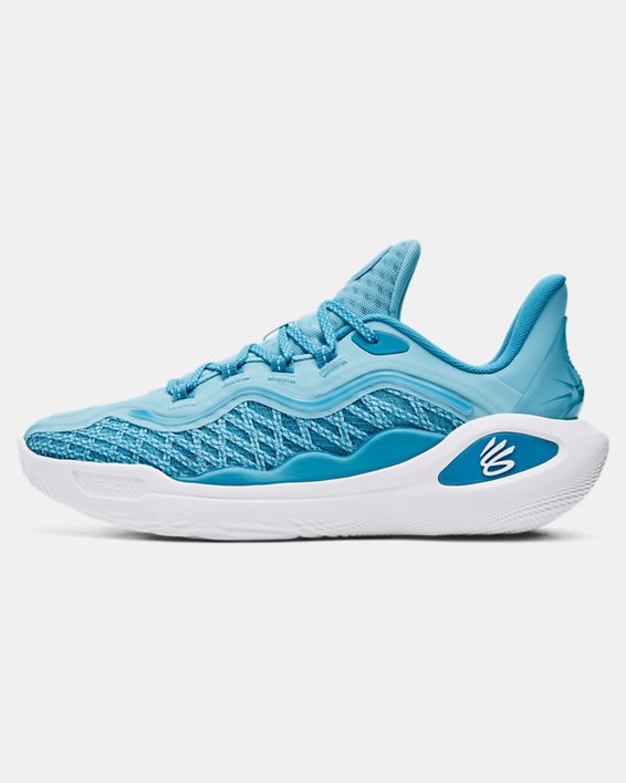 Unisex Curry 11 'Mouthguard' Basketball Shoes in Blue image number 5